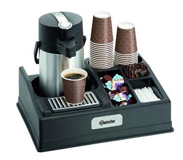 Koffiestation kunststof  1190 | 5 vakken | 440x340x145(h)mm, Verzenden, Nieuw in verpakking