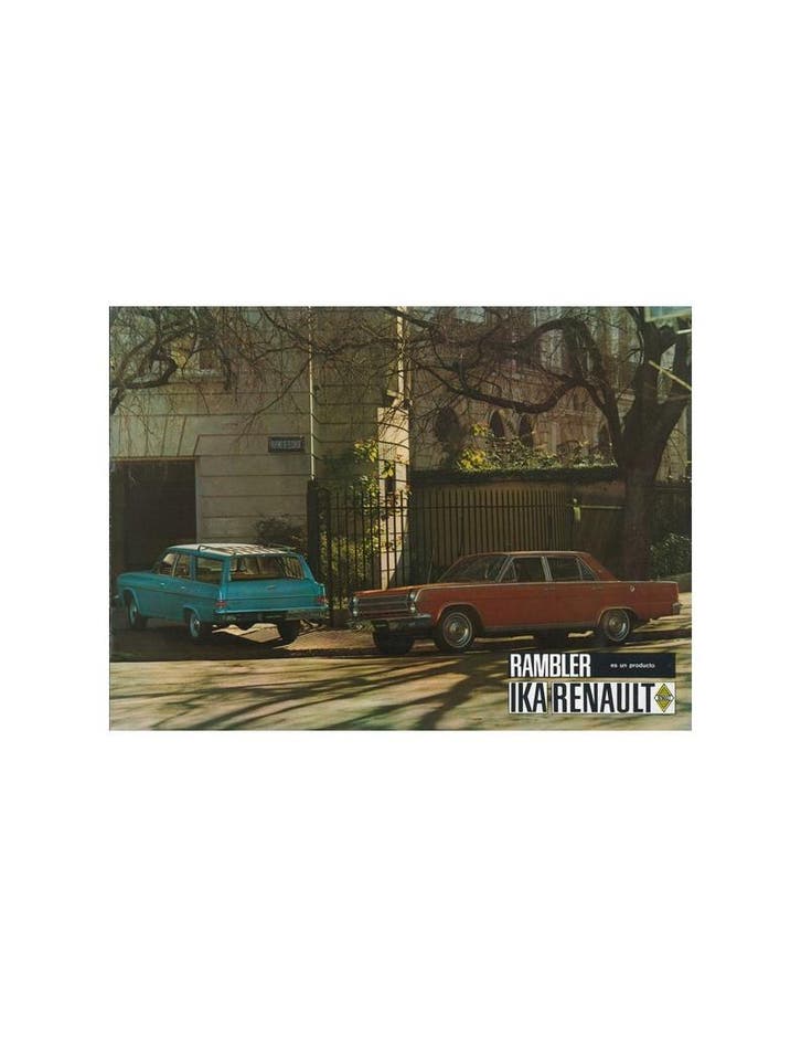 1966 IKA RENAULT RAMBLER BROCHURE SPAANS, Livres, Autos | Brochures & Magazines, Enlèvement ou Envoi