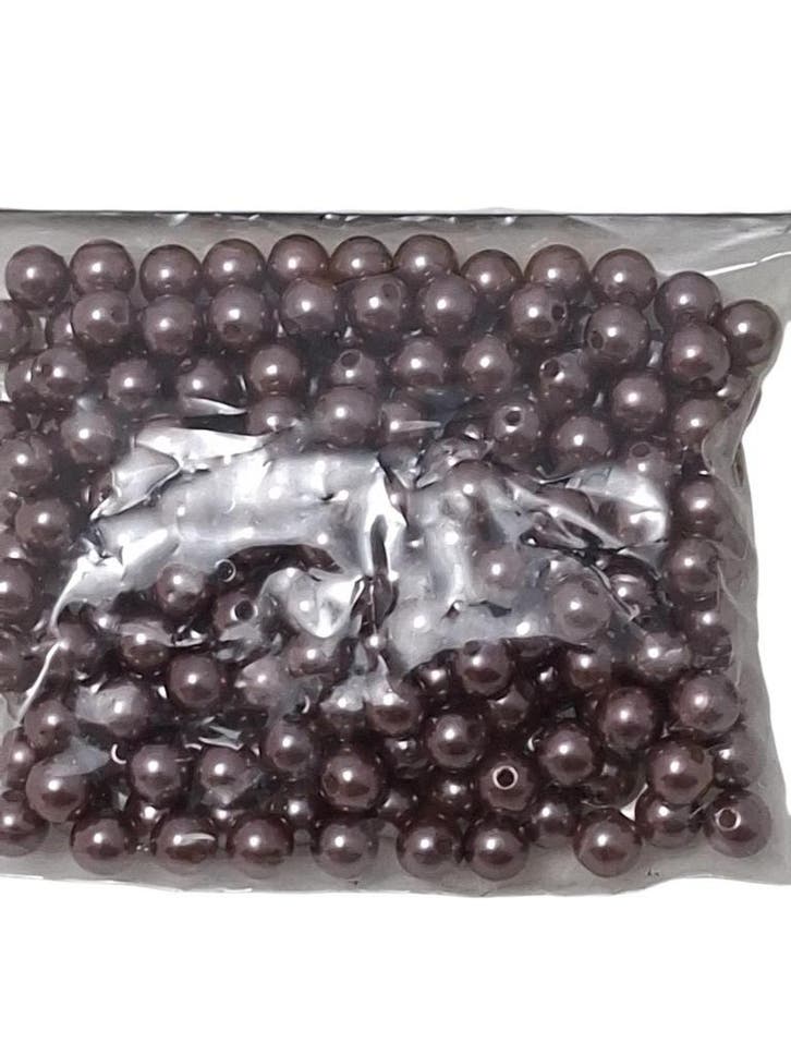 Parels rijgparels 85-0086-054 Chocola/Koper 8 mm, Huis en Inrichting, Woonaccessoires | Kunstplanten en Kunstbloemen, Nieuw