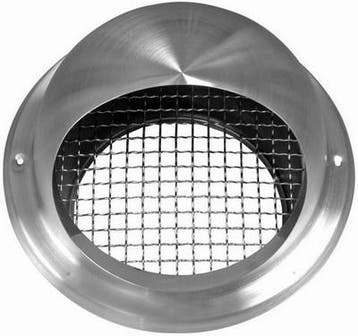 Bolrooster RVS Ø 200mm met grofmazig gaas - hoge doorlaat, Doe-het-zelf en Bouw, Verzenden, Nieuw