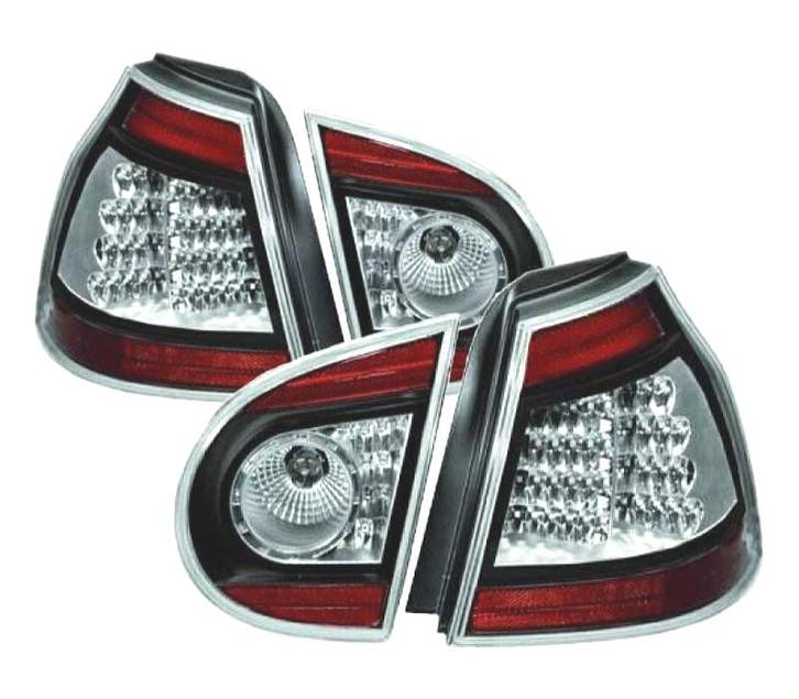 Feux Arrière Pour Volkswagen Vw Golf 5 03-08 Led Fond Chromé, Autos : Pièces & Accessoires, Éclairage, Envoi