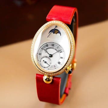 Breguet - Reine de Naples 18k Yellow Gold Diamond Bezel MoP