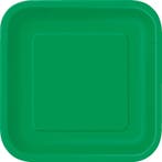 Borden Vierkant Groen 23cm 14st, Verzenden