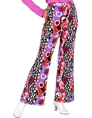 hippie disco broek dames met print groovy, Ophalen of Verzenden, Nieuw