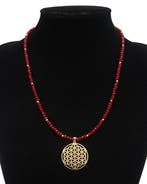 Ketting Fleur de Vie & Robijn – Heilige Energie – Vitaliteit