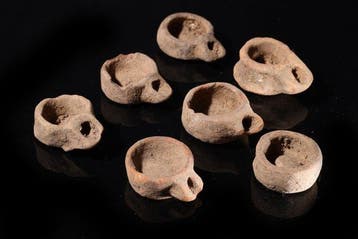 Het Oude Egypte Olielampen van terracotta - 2 cm