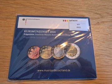 Europa. Series 1 Cent - 2 Euro / Year Set (BU) / 5 Euro