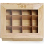 Theedoos | Hout | 12 Compartimenten | 300x280x90(h)mm HENDI, Verzenden, Nieuw in verpakking