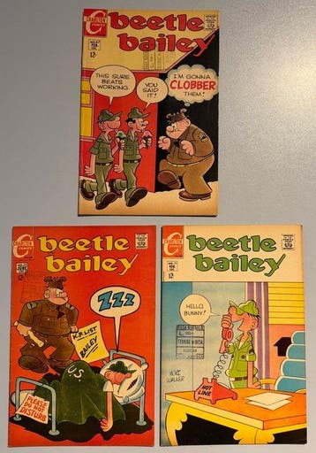 Beetle Bailey - #67, 69-74, 76, 77 - 9 Comic - 1969/1970, Boeken, Nieuw