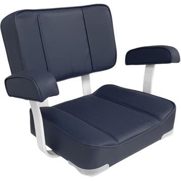 Bootstoel met Armleuning 50x68x58cm Navy Blauw, Ophalen of Verzenden