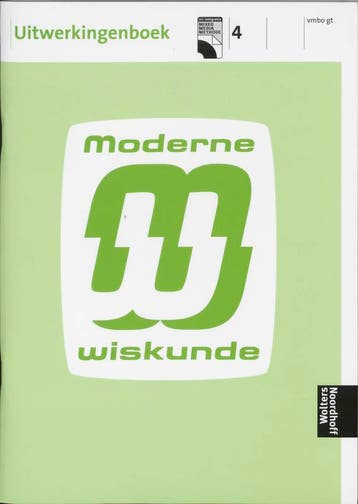 Moderne Wiskunde 4 Vmbo gt Uitwerkingenboek 9789001603830, Verzenden, I. van Breugel
