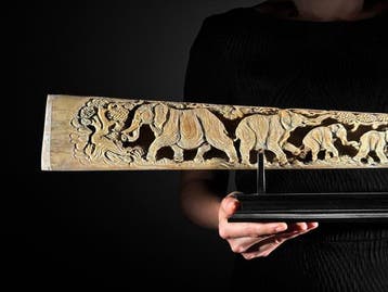 GEEN MINIMUMPRIJS - Prachtige uitgeholde grote, Antiek en Kunst