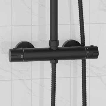 vidaXL Thermostatische douchemixer Roestvrij staal 201 27 x, Doe-het-zelf en Bouw, Sanitair, Verzenden, Nieuw