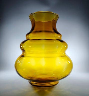 Verreries Doyen Belgium - Vase - grand art déco - Verre, Antiquités & Art