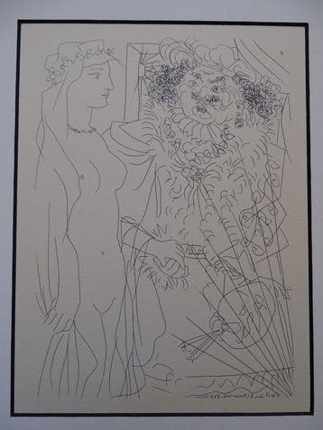 Pablo Picasso (1881-1973) - Suite Vollard - La mujer del