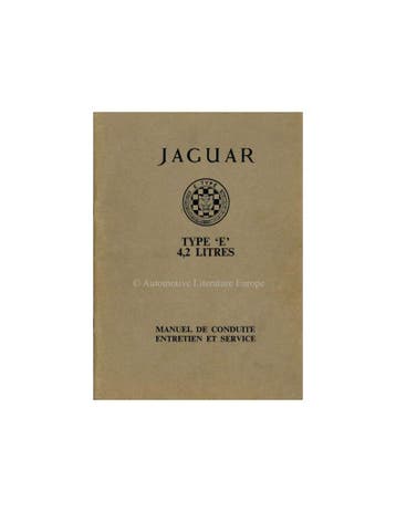 1964 JAGUAR E TYPE 4.2 INSTRUCTIEBOEK FRANS, Ophalen of Verzenden