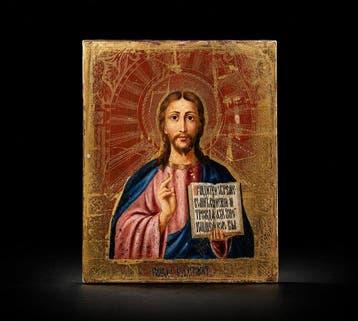 Icoon - Christus Pantokrator - Hout