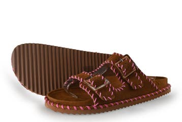 Colors of California Slippers in maat 41 Cognac, Slippers, Overige kleuren, Verzenden, Zo goed als nieuw