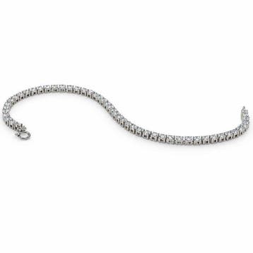 Zonder minimumprijs - Armband - 14 karaat Witgoud - 3.70ct., Nieuw