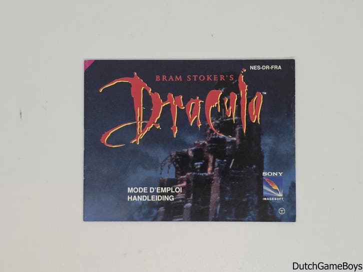 Nintendo NES - Bram Stokers Dracula - FRA - Manual, Games en Spelcomputers, Games | Nintendo NES, Gebruikt, Verzenden