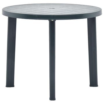vidaXL Tuintafel 89 cm kunststof groen, Tuin en Terras, Tuintafels, Verzenden, Nieuw