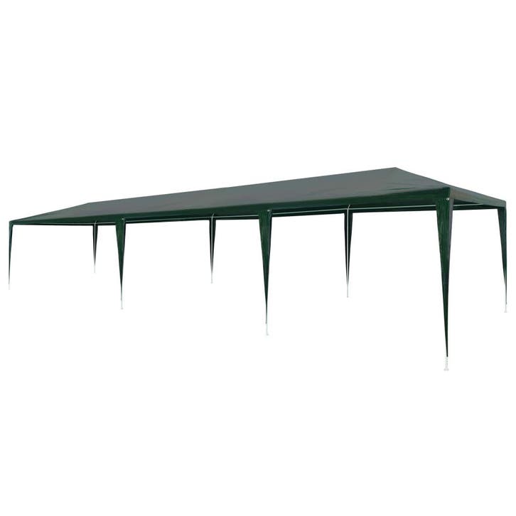 vidaXL Partytent 3x9 m PE groen, Tuin en Terras, Partytenten, Nieuw, Verzenden