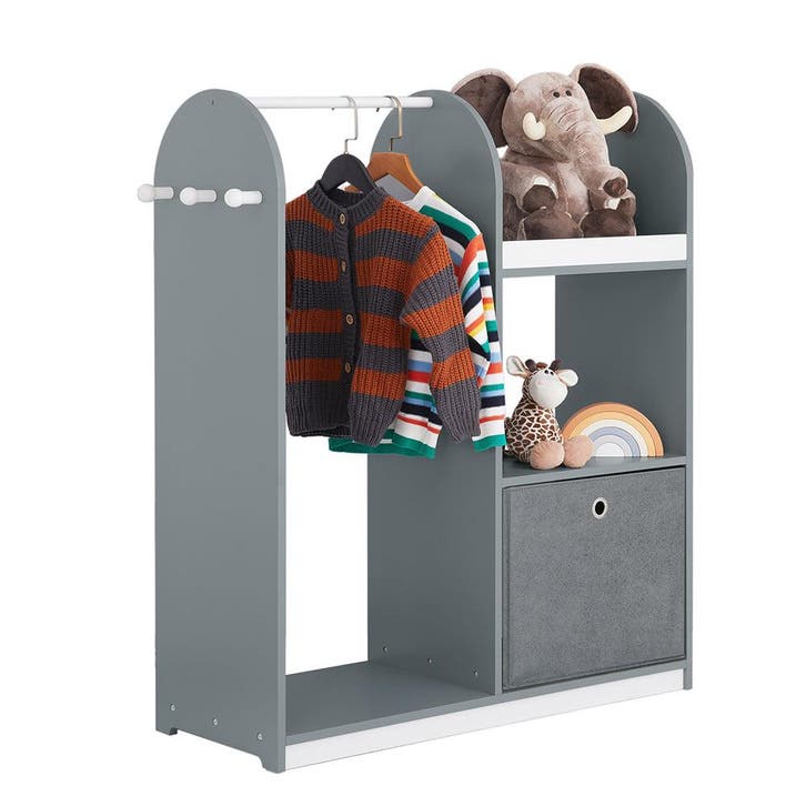 2dekans | SoBuy KMB40-HG Kindergarderobe 97x35x108 cm Grijs, Huis en Inrichting, Woonaccessoires | Kapstokken, Ophalen of Verzenden