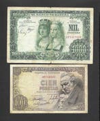 Espagne. - 5 Banknotes - various dates (Sans prix de, Timbres & Monnaies, Billets de banque | Europe | Billets non-euro