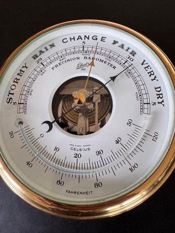 Schatz & Sohne Ships barometer - Metaal, Messing, Glas -, Antiek en Kunst