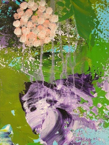 Laura Capellini - LES FLEURS #91 (XXL) Acrylic on canvas -
