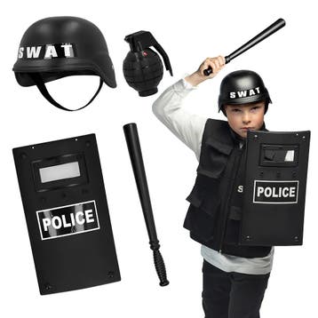 Accessoireset Swat Kind 4 delig, Verzenden, Nieuw