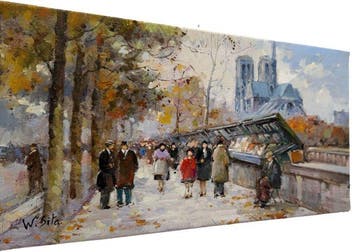 Walter Sita (XX) - Paris - Couleurs dAutomne - Quais de