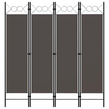 vidaXL Kamerscherm met 4 panelen 160x180 cm antraciet, Verzenden, Nieuw