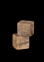 Oud-Romeins Been Paar dobbelstenen, Antiek en Kunst