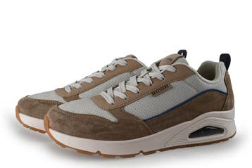 Skechers Sneakers in maat 43 Beige, Kleding | Heren, Schoenen, Overige kleuren, Verzenden, Zo goed als nieuw, Skechers