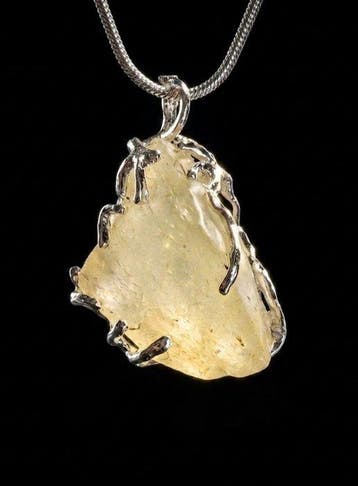 Metaal - Hanger - Impactiet Libisch glas