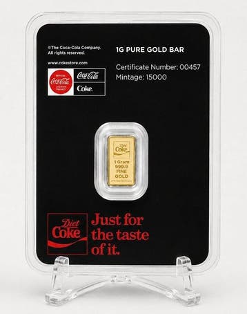 Wereldwijd. Gold Bar 2026 – Diet Coke – 1 g Gold Bar – Au
