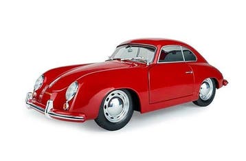 Solido 1:18 - Voiture de sport miniature - Porsche 356 Red