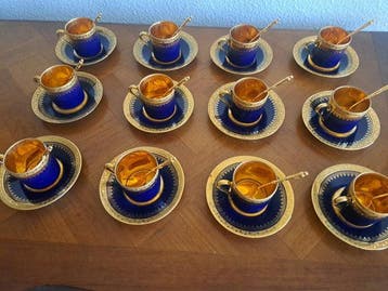 P.P. Limoges - Tafelservies voor 12 (12) - Porselein