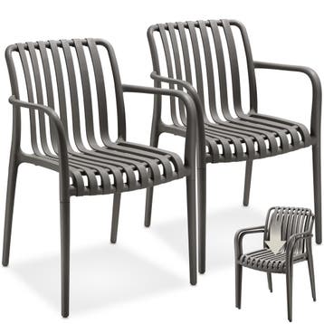 Tuinstoelen Alcudia, weerbestendig, stapelbaar, Tuin en Terras, Verzenden, Nieuw