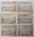 Complete Liebig serie S 94 (6 Chromos) - Vrouwen met, Gelopen