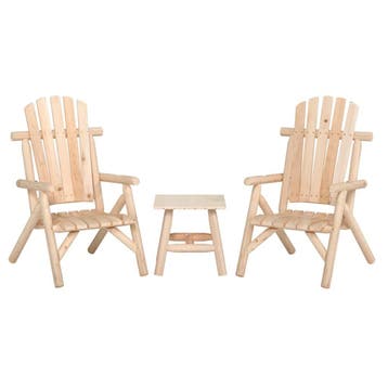 vidaXL 3-delige Loungeset massief vurenhout, Verzenden, Nieuw, Loungeset