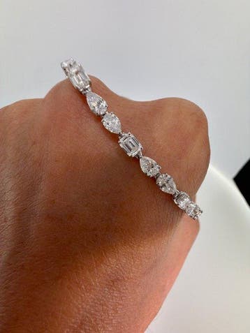 Armband - 14 karaat Witgoud - 6.20ct. tw. Diamant, Nieuw