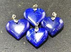 Lapis Lazuli Edelsteen Hartvormige hangers - Hoogte: 27 mm -, Verzamelen, Mineralen en Fossielen