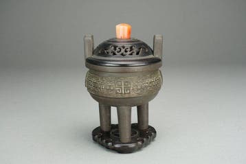 Tripod Censer - Brons - Archaic-Style - China - Qing