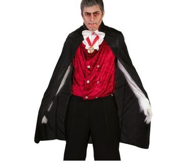 Halloween Vampier Cape 1,1m, Verzenden, Nieuw