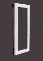 PVC raam draai kiep b80xh170 cm wit, Gevelraam of Ruit, 80 tot 120 cm, Nieuw, Dubbelglas