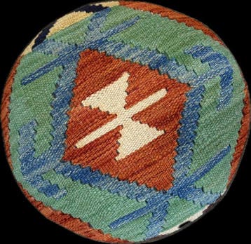 Kelim Poef ( inutilisé ) - fait main - laine - Kelim - 36 cm, Nieuw