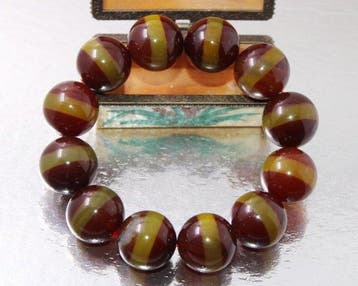 Zeer zeldzame prachtige armbanden met agaat, ronde grote