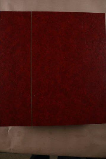 Wereld - 5 lege stockboeken met witte bladen